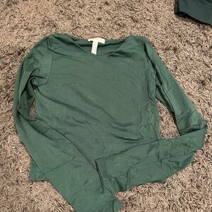 Altar'd State Forest Green Long Sleeve Top